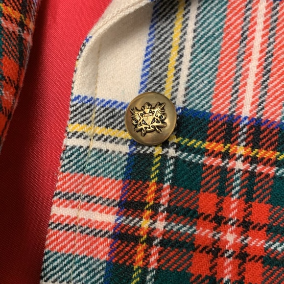 St.Moritz Almor of Canada Vintage Plaid Blazer, Wool, Fully Lined - Picture 6 of 13